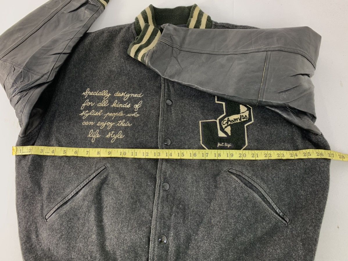 BIGI Vintage Just Bigi Expedition Padded Leather Varsity Jacket Size US L / EU 52-54 / 3 - 10 Thumbnail