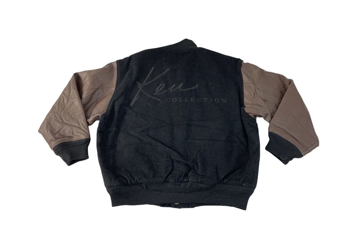 Genuine Leather Ken Collection Varsity Jacket Leather Sleeve Snap Button Size US M / EU 48-50 / 2 - 1 Thumbnail