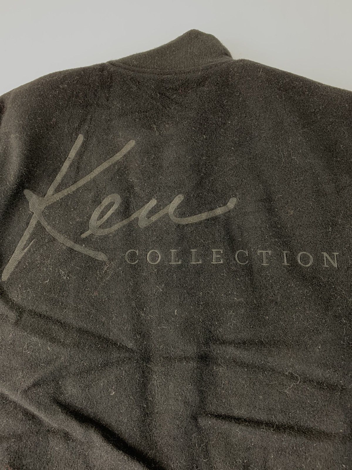 Genuine Leather Ken Collection Varsity Jacket Leather Sleeve Snap Button Size US M / EU 48-50 / 2 - 6 Thumbnail