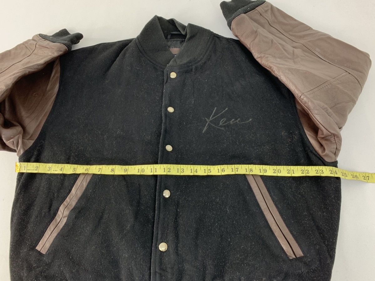 Genuine Leather Ken Collection Varsity Jacket Leather Sleeve Snap Button Size US M / EU 48-50 / 2 - 12 Thumbnail