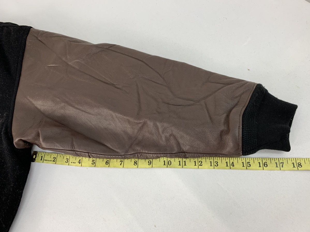 Genuine Leather Ken Collection Varsity Jacket Leather Sleeve Snap Button Size US M / EU 48-50 / 2 - 14 Thumbnail