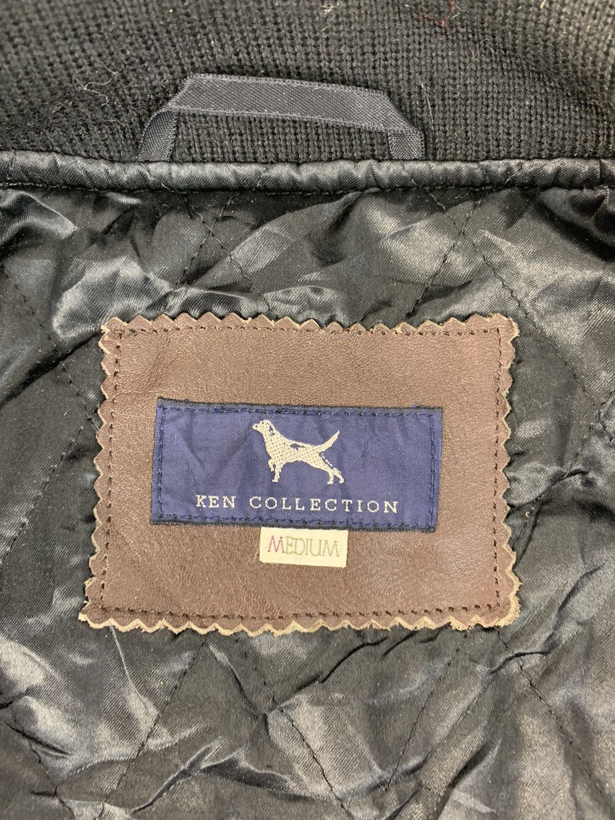 Genuine Leather Ken Collection Varsity Jacket Leather Sleeve Snap Button Size US M / EU 48-50 / 2 - 8 Thumbnail