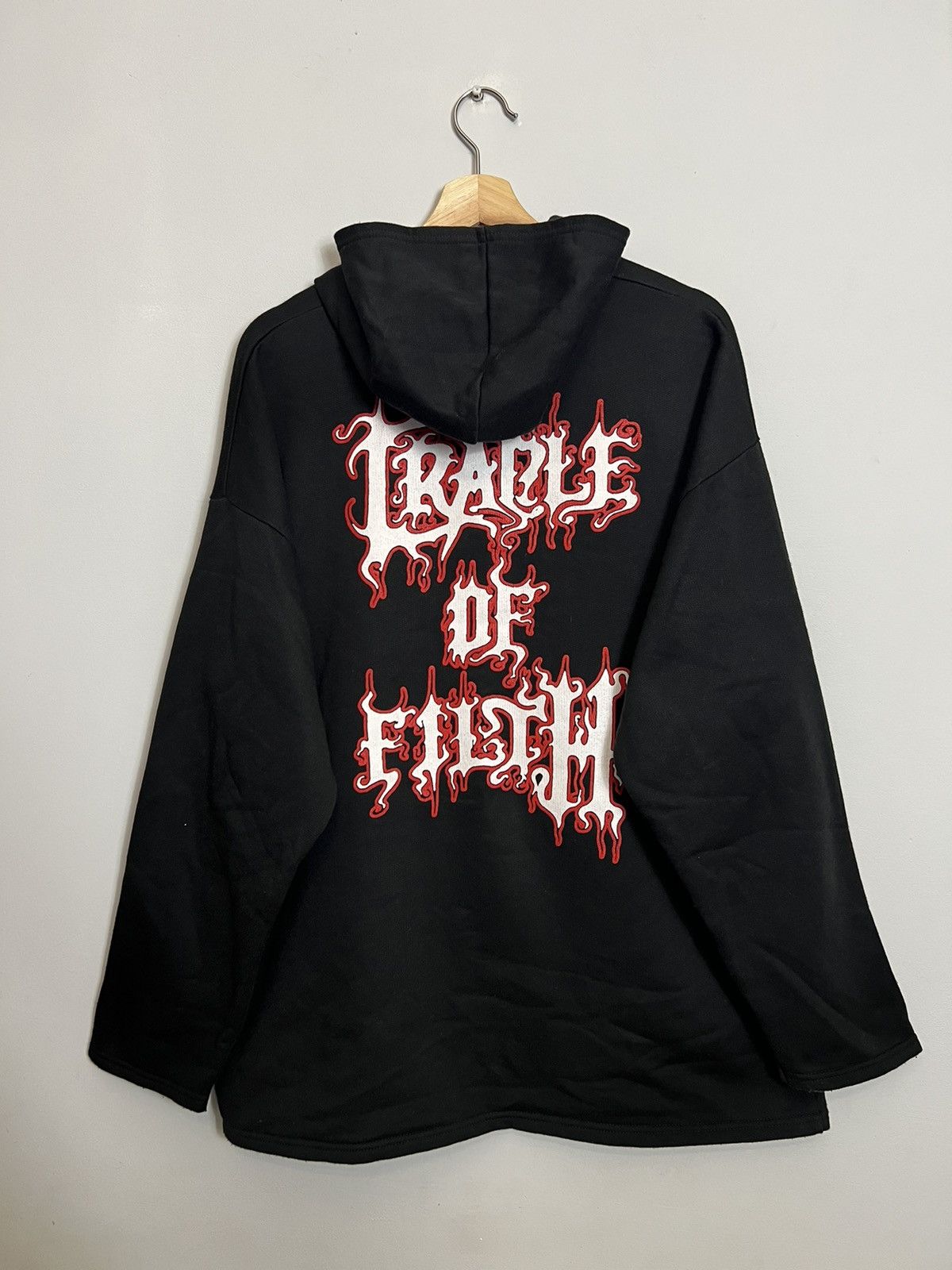 Band Tees Rare Vintage 90s Cradle Of Filth Cruelty Beast Metal Hoodie Size US L / EU 52-54 / 3 - 2 Thumbnail