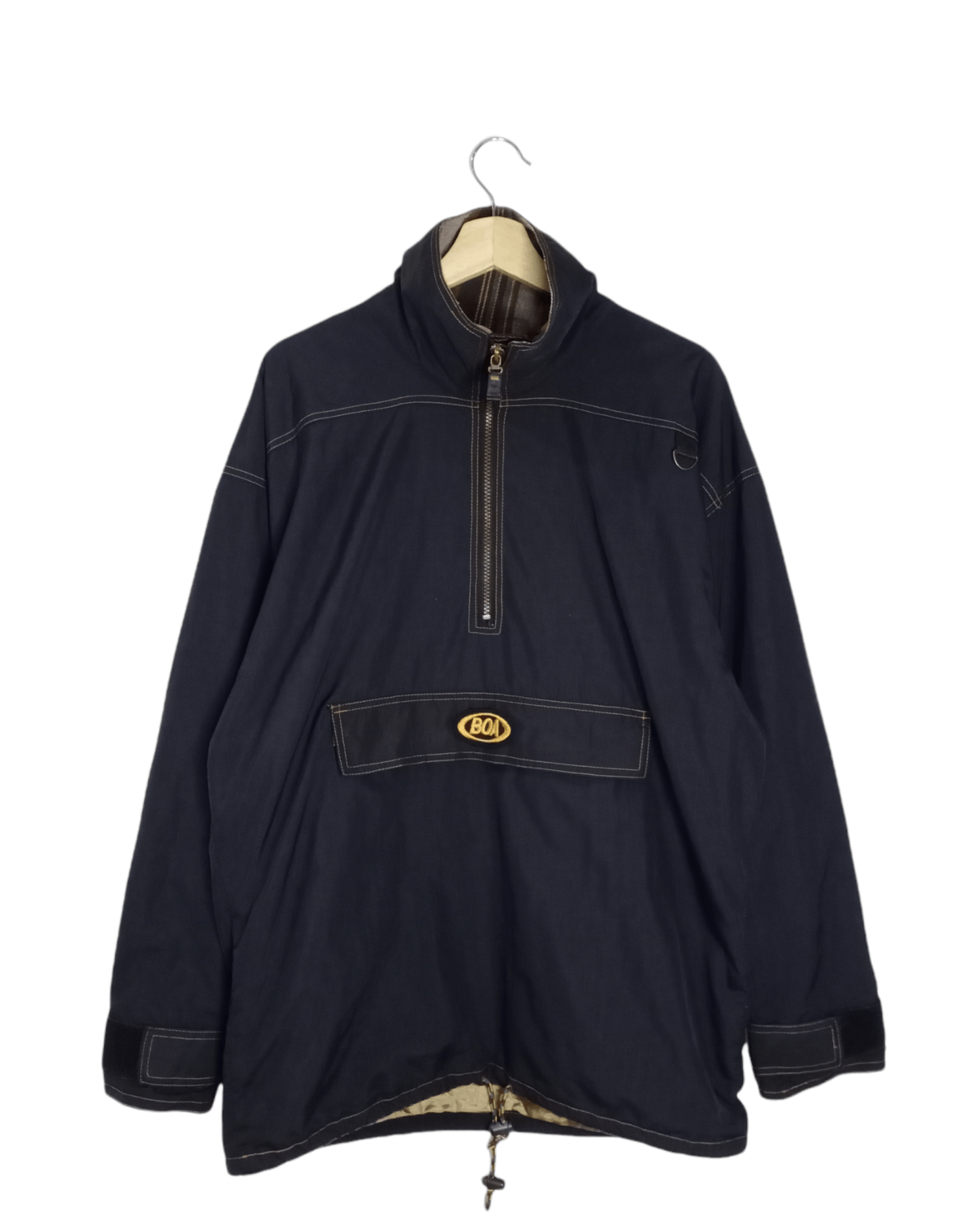 Burlington × Vintage Vintage BOA Halfzipper Jacket Size US L / EU 52-54 / 3 - 1 Thumbnail