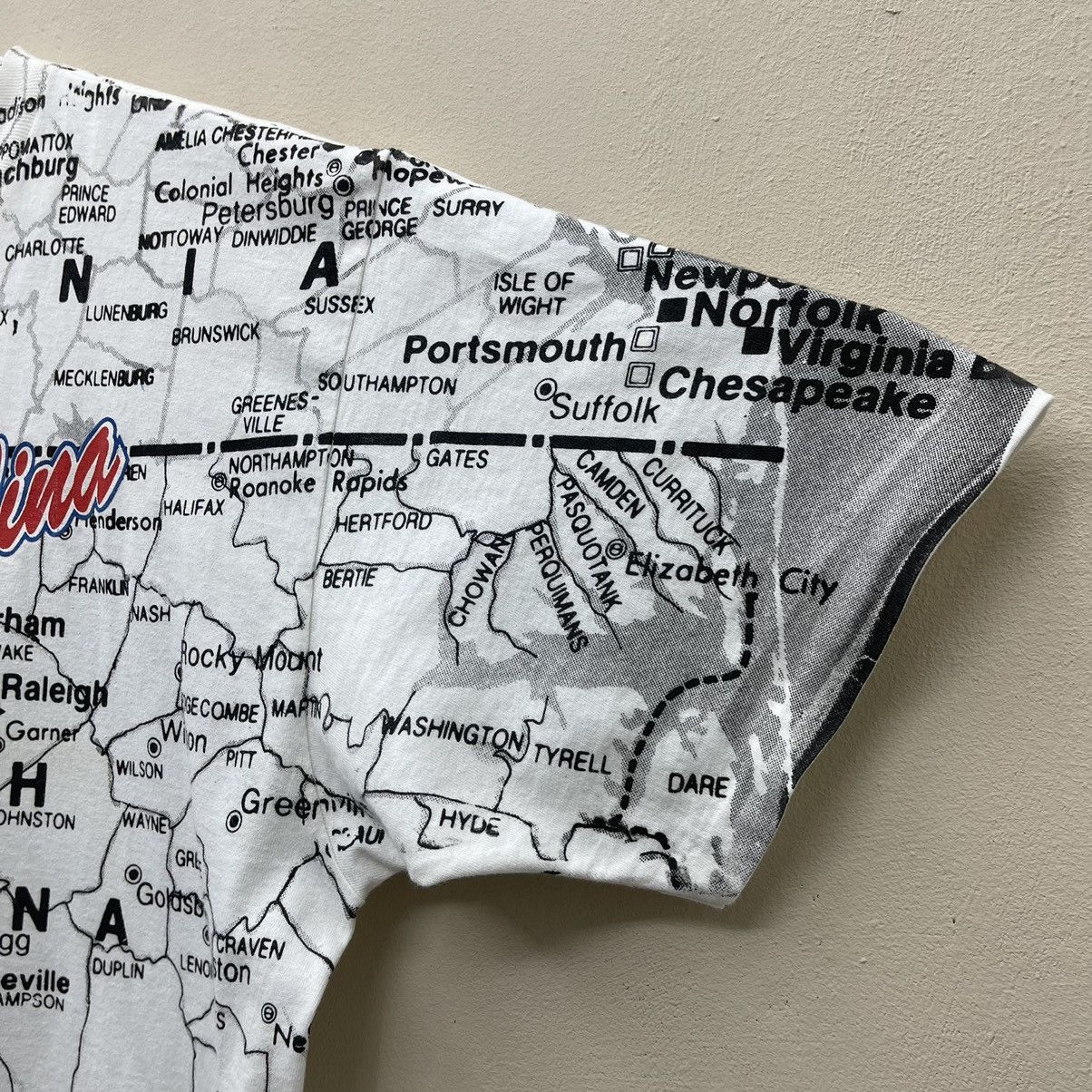 Vintage Vintage 90s North Carolina Map State All Over Print Shirt Size US XXL / EU 58 / 5 - 4 Thumbnail