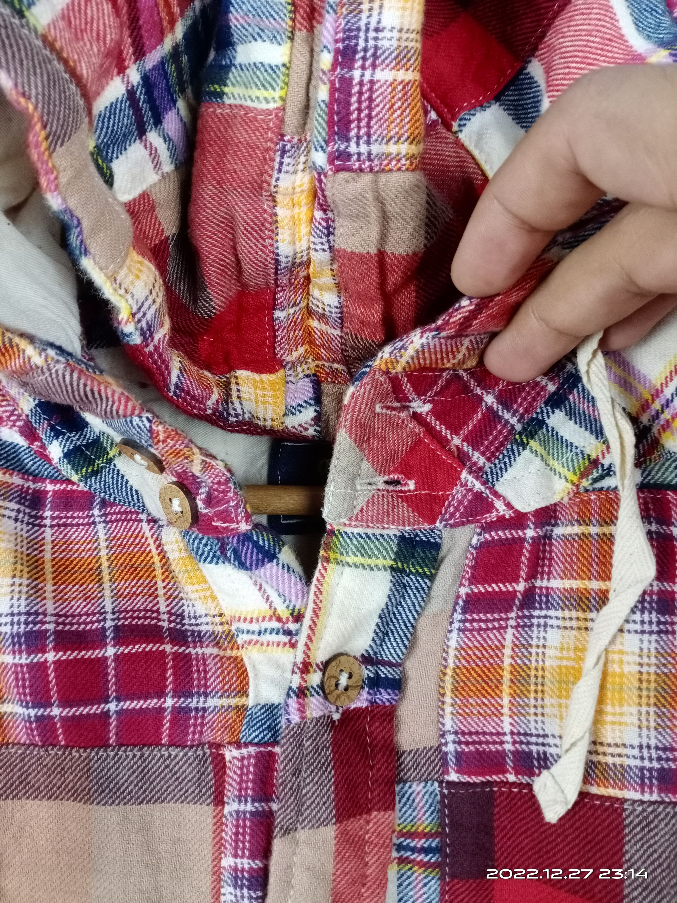 Flannel 💥RARE💥Augeh Patchwork Hoodie Flannel Shirt Nice Design Size US M / EU 48-50 / 2 - 5 Thumbnail