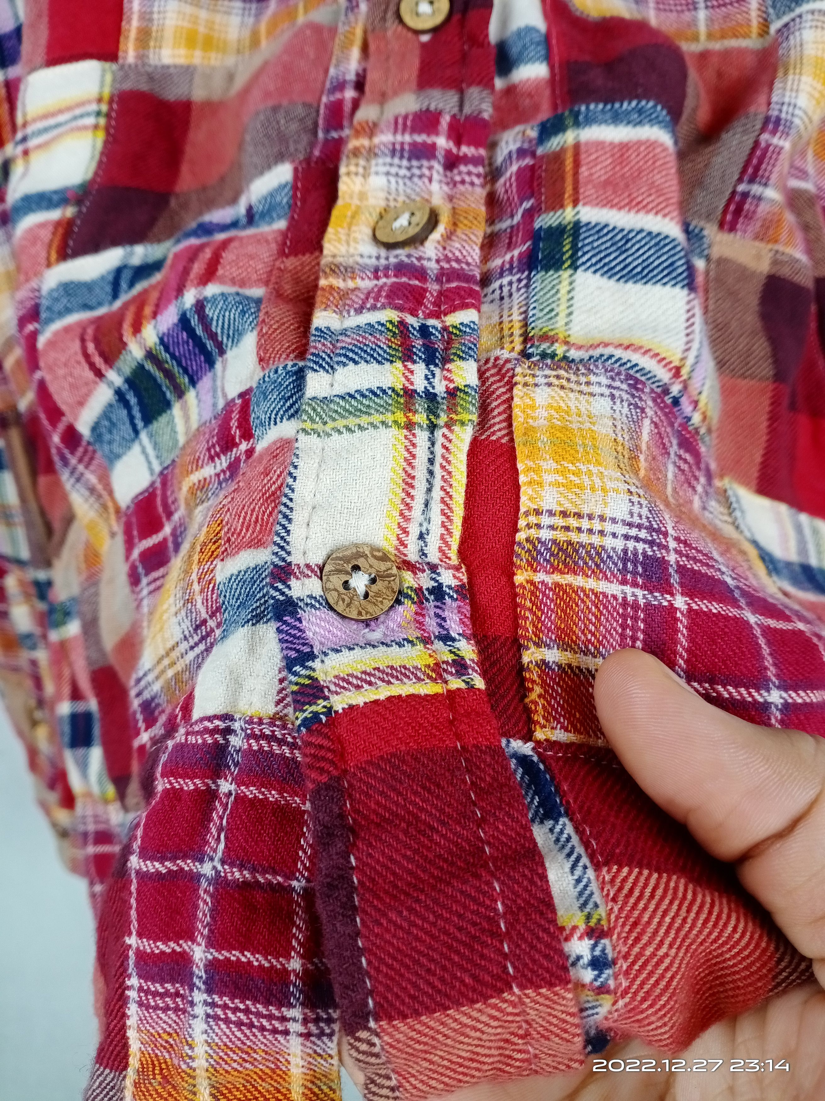 Flannel 💥RARE💥Augeh Patchwork Hoodie Flannel Shirt Nice Design Size US M / EU 48-50 / 2 - 4 Thumbnail