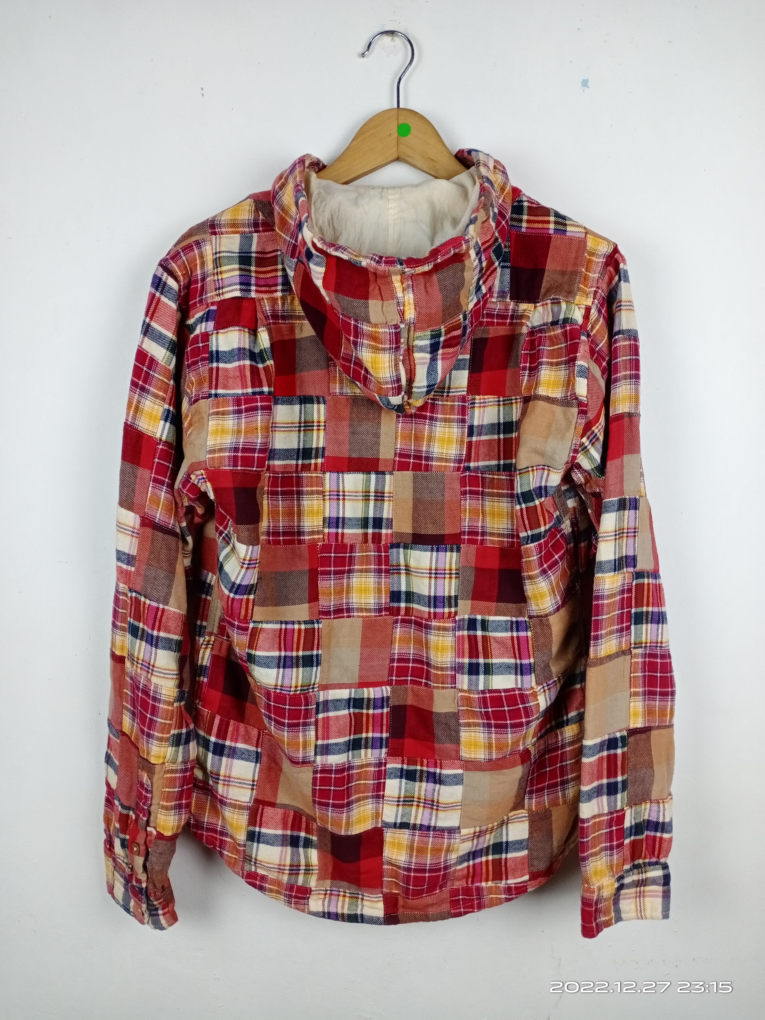Flannel 💥RARE💥Augeh Patchwork Hoodie Flannel Shirt Nice Design Size US M / EU 48-50 / 2 - 11 Thumbnail