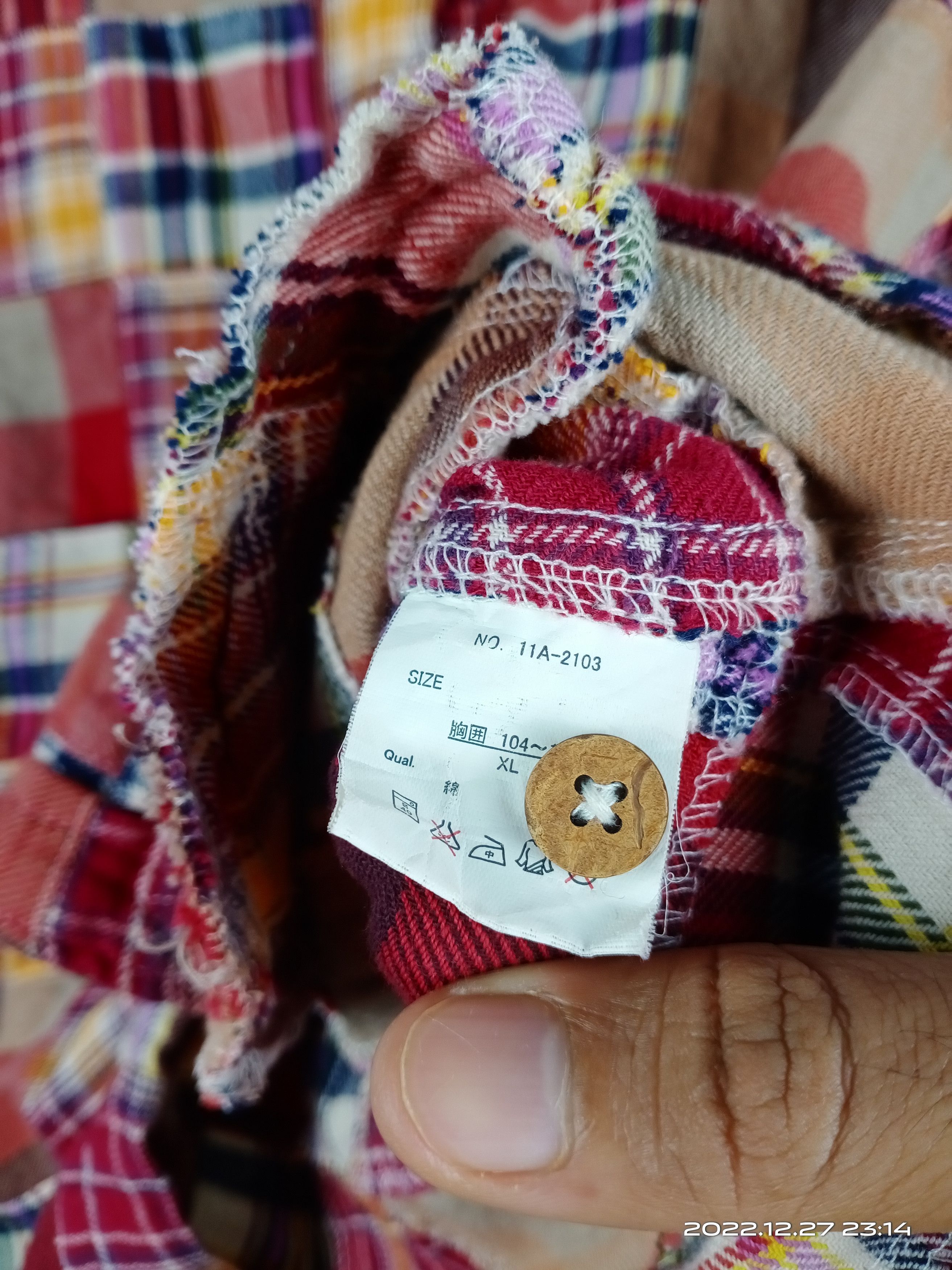 Flannel 💥RARE💥Augeh Patchwork Hoodie Flannel Shirt Nice Design Size US M / EU 48-50 / 2 - 10 Thumbnail