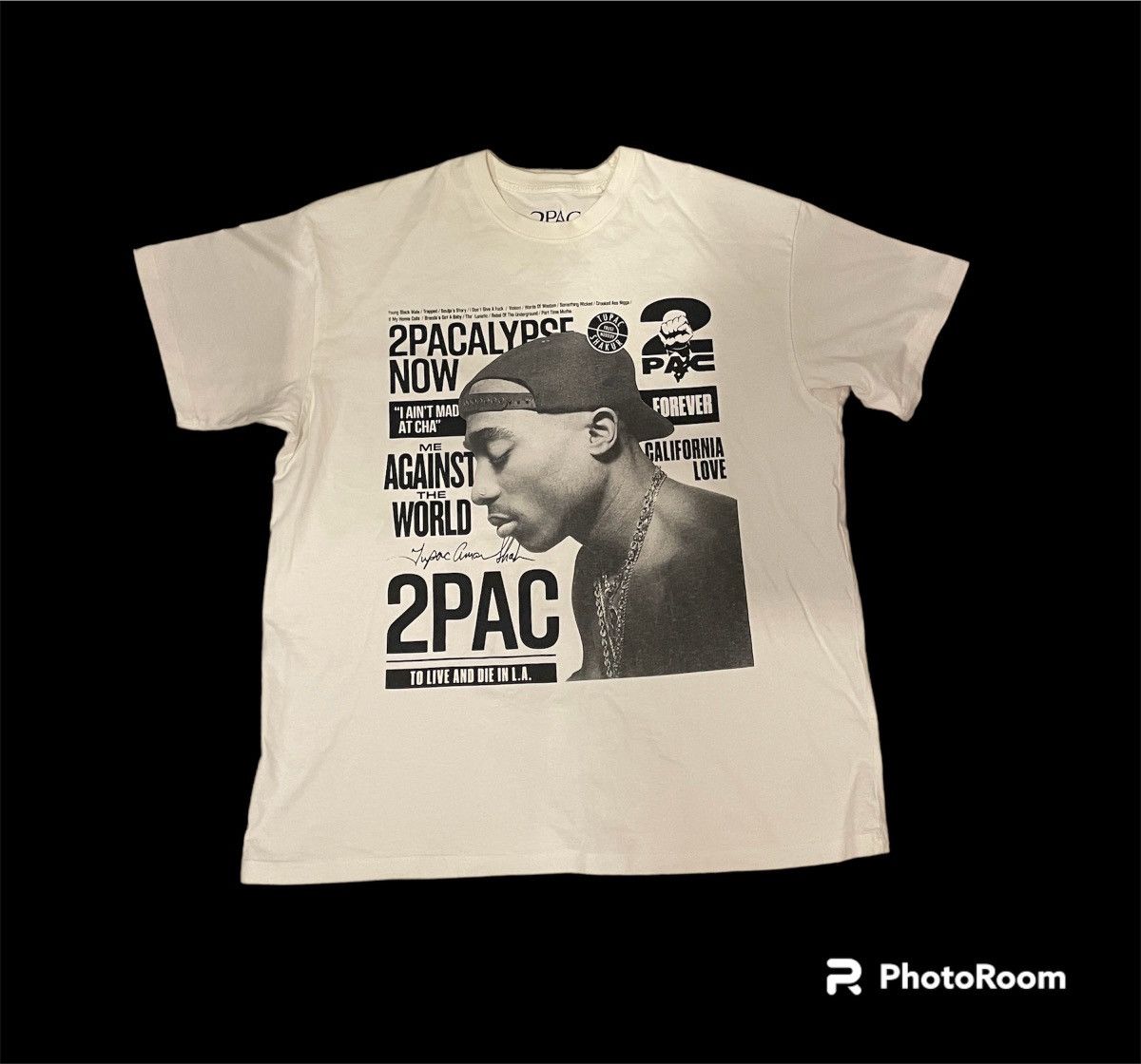 【 PROJECT】25SS★ 2pac bear T-shirt Band Tees × Pull & Bear × Streetwear 2pac Tupac black t