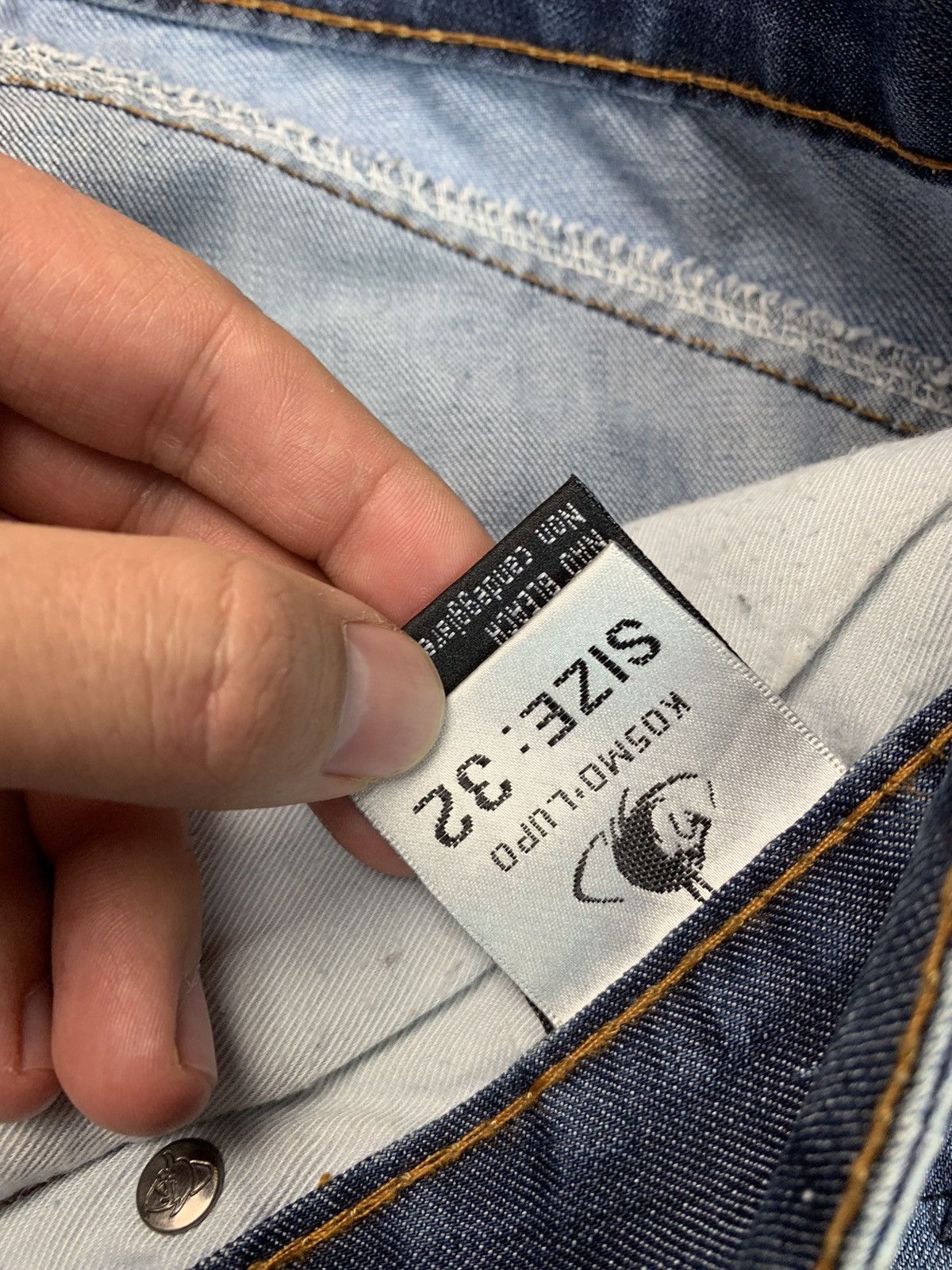 Japanese Brand × Vintage K&M Kosmo Lupo Vintage Mens Denim Pants Jeans Size US 32 / EU 48 - 7 Thumbnail
