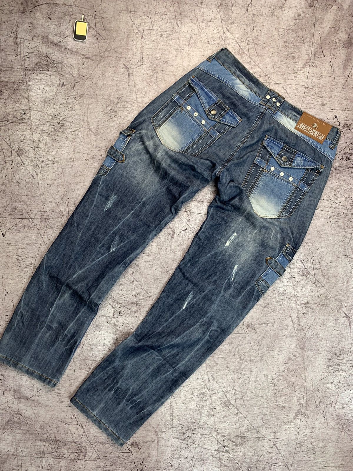 Japanese Brand × Vintage K&M Kosmo Lupo Vintage Mens Denim Pants Jeans Size US 32 / EU 48 - 2 Thumbnail
