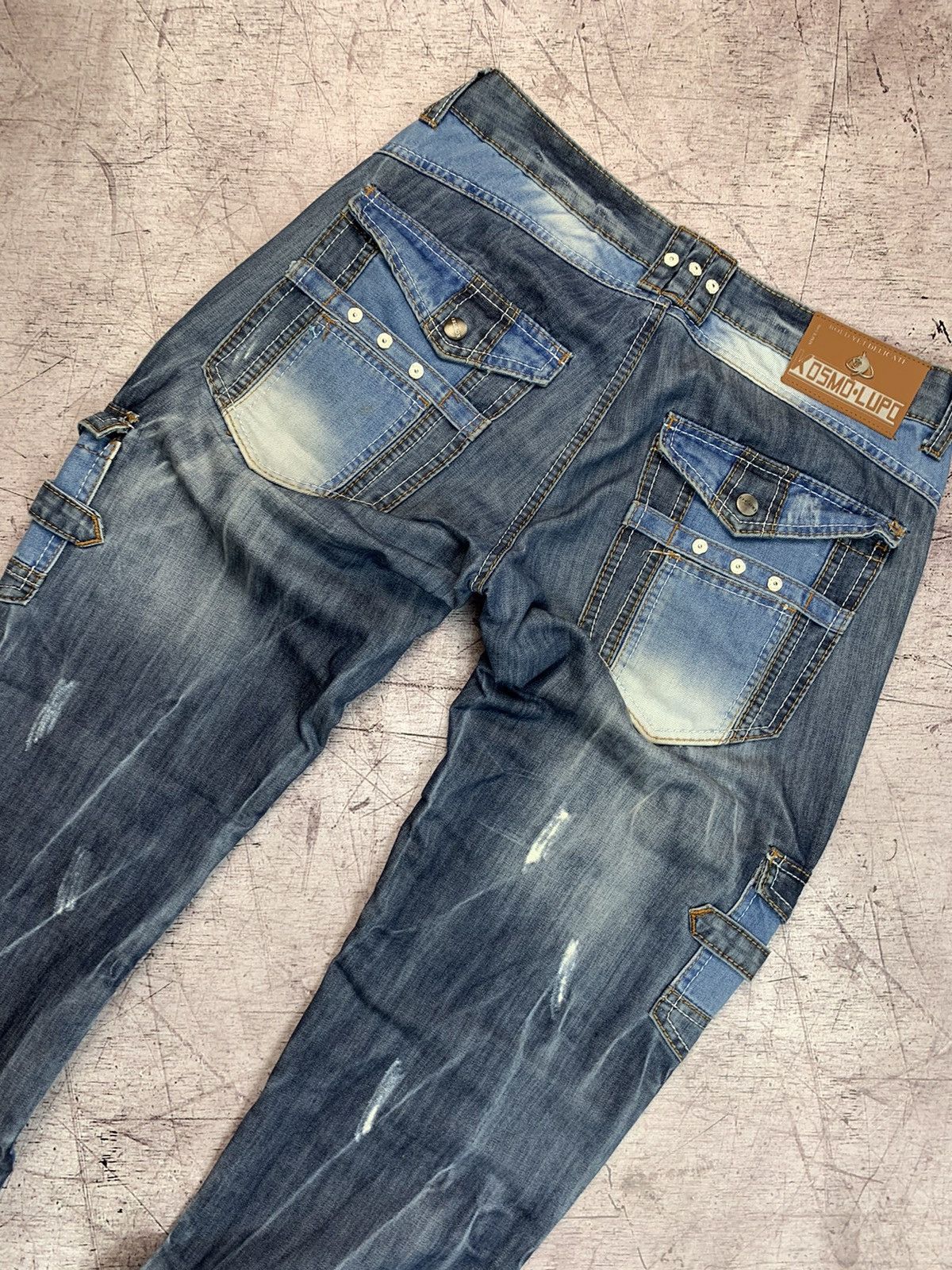 Japanese Brand × Vintage K&M Kosmo Lupo Vintage Mens Denim Pants Jeans Size US 32 / EU 48 - 4 Thumbnail
