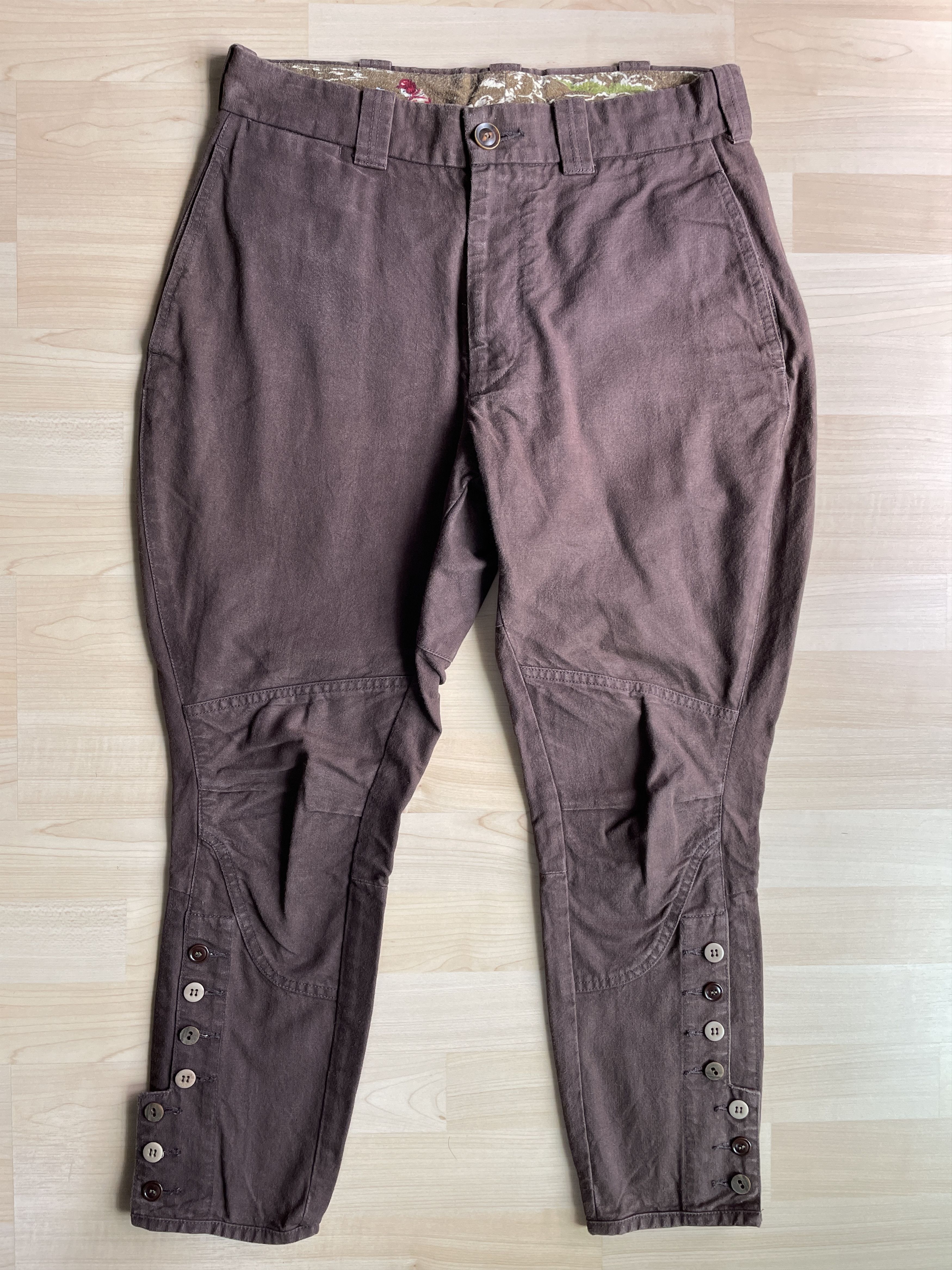 image of Visvim Granger Jodhpurs (Y.d. Canvas) in Brown, Men's (Size 30)