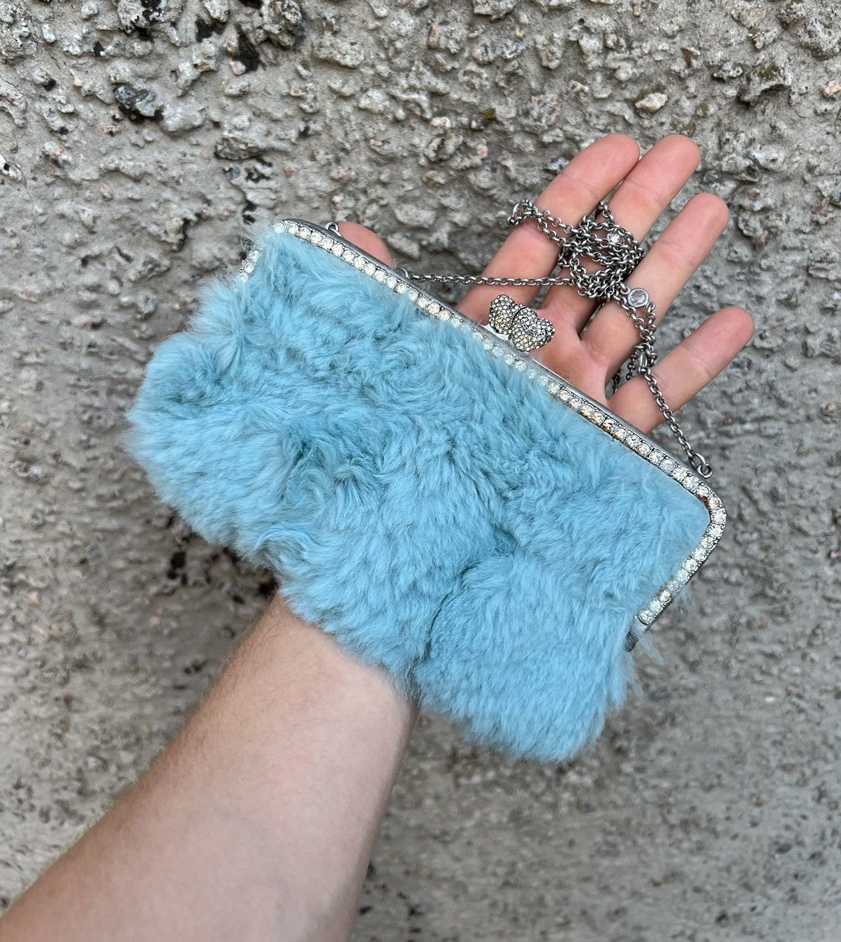 Hysteric Glamour × Juicy Couture Juicy Couture fur mini clutch bag Size ONE SIZE - 1 Thumbnail