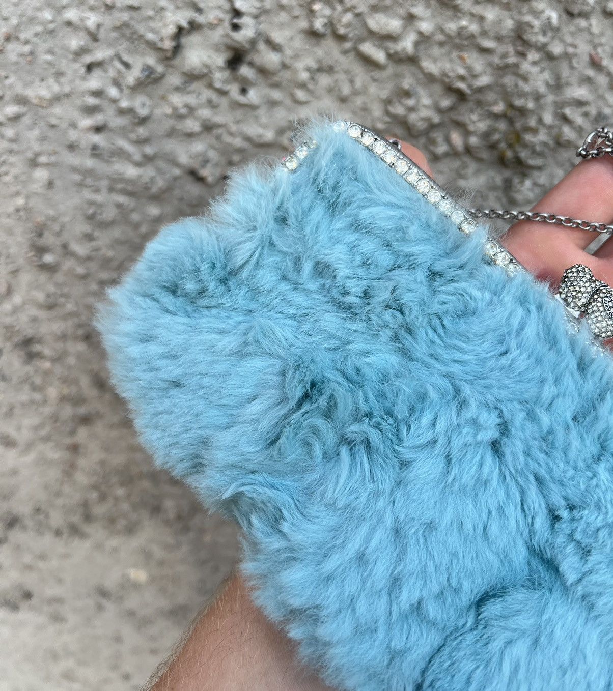 Hysteric Glamour × Juicy Couture Juicy Couture fur mini clutch bag Size ONE SIZE - 2 Thumbnail