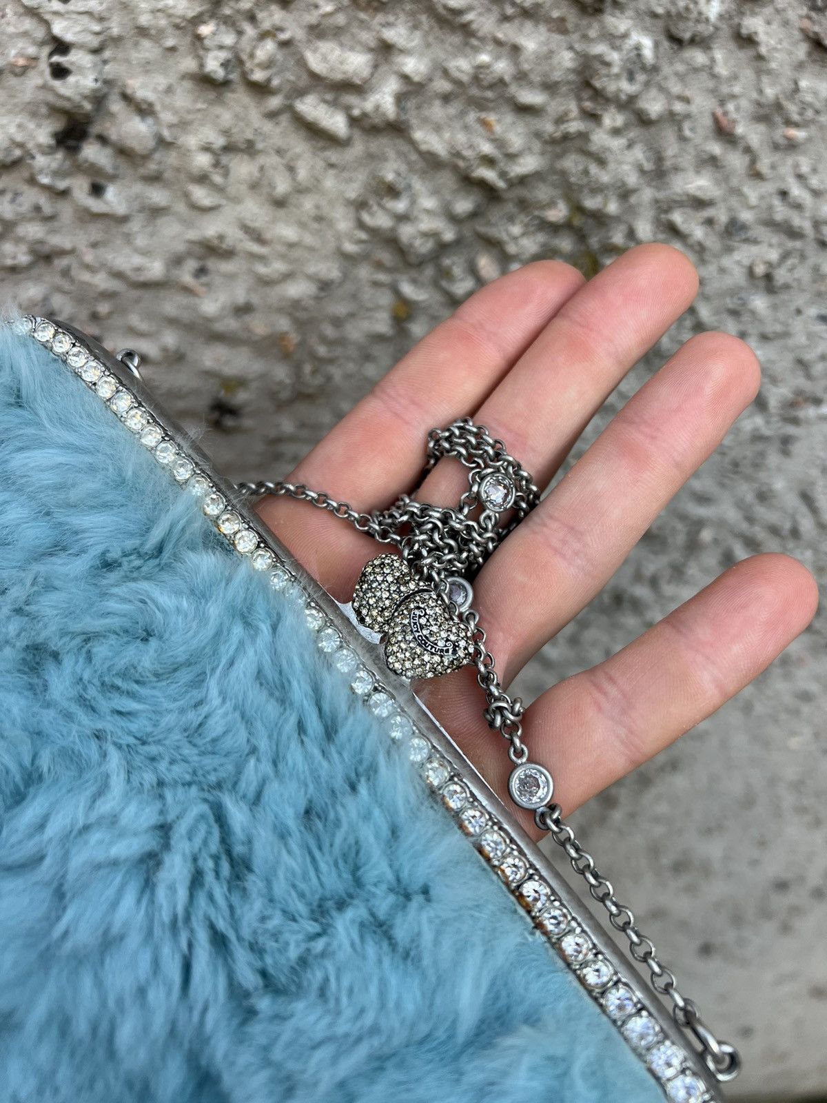 Hysteric Glamour × Juicy Couture Juicy Couture fur mini clutch bag Size ONE SIZE - 3 Thumbnail