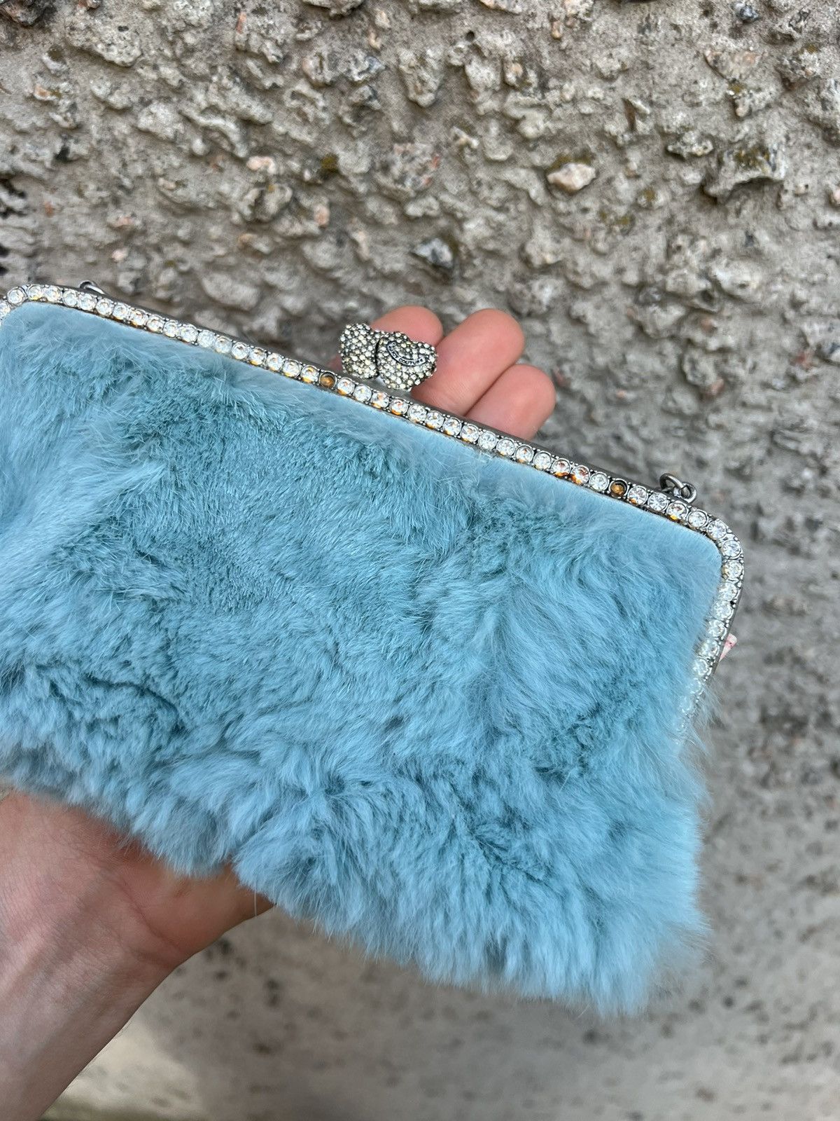 Hysteric Glamour × Juicy Couture Juicy Couture fur mini clutch bag Size ONE SIZE - 4 Thumbnail