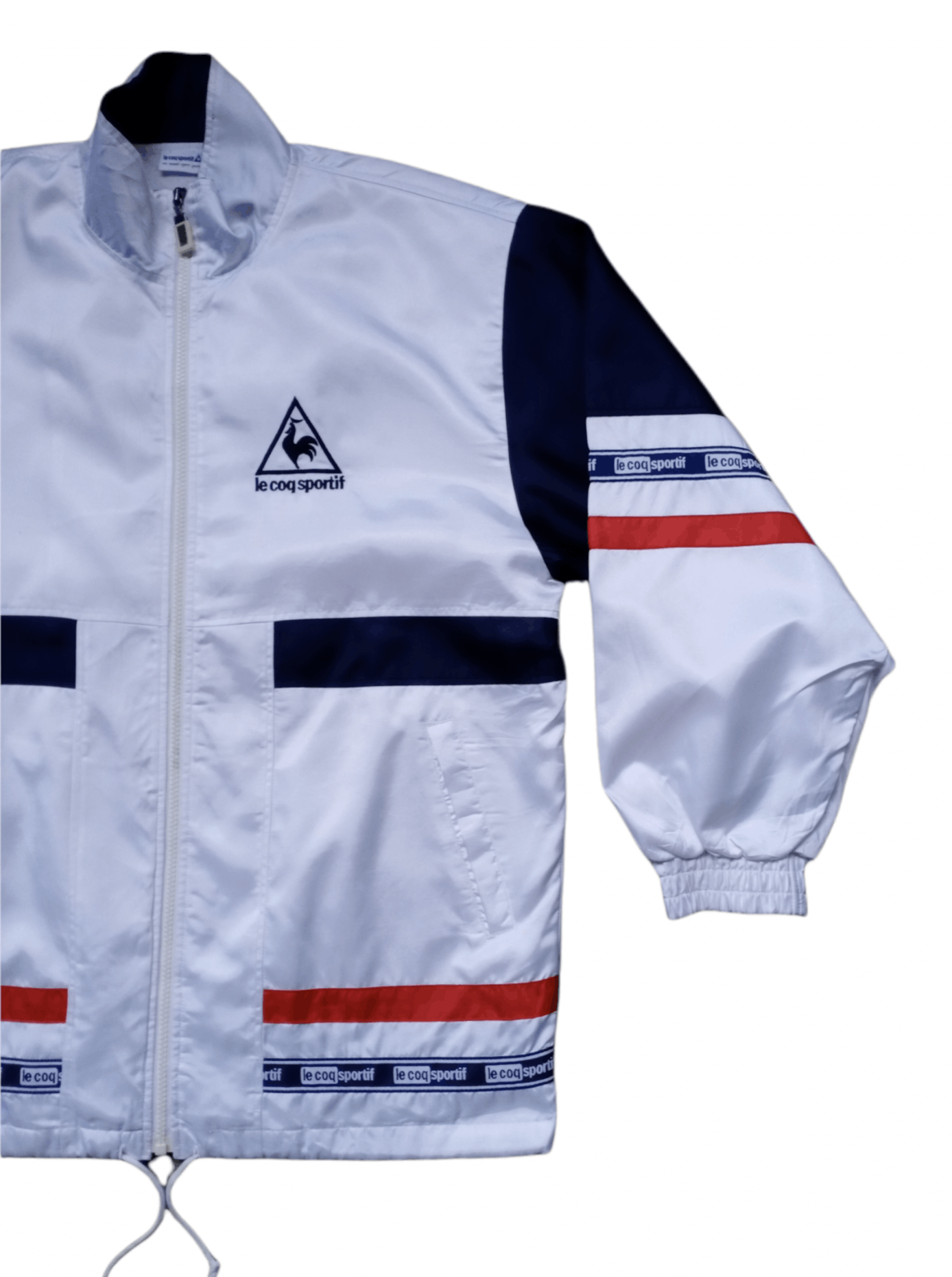 Le Coq Sportif Vintage 90s Lecoqsportif Windbreaker Size US L / EU 52-54 / 3 - 2 Thumbnail