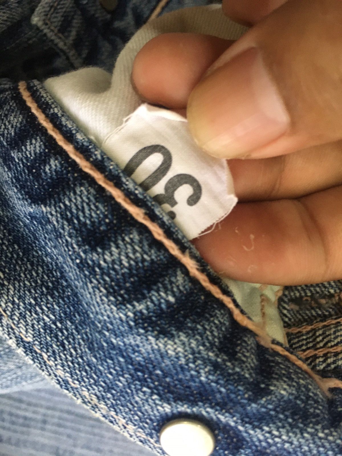 Japanese Brand vintage blue warehouse denim Size US 30 / EU 46 - 7 Thumbnail