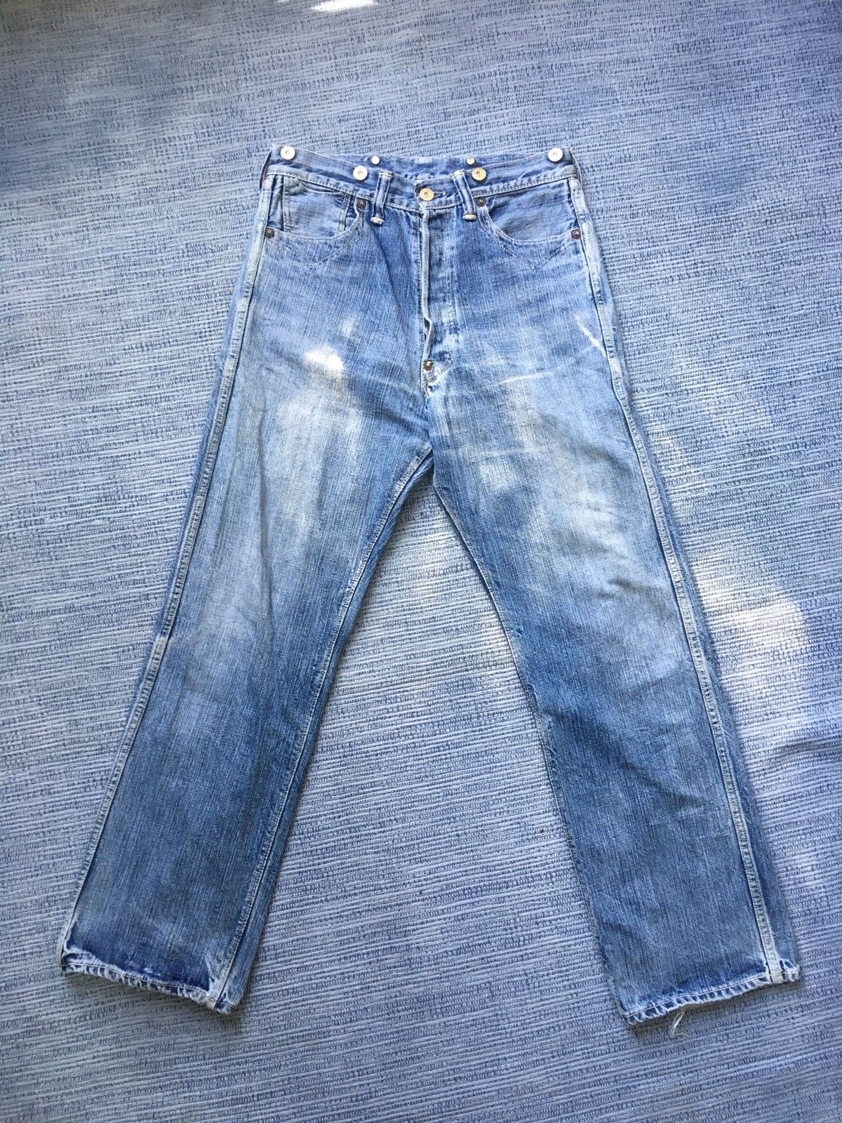 Japanese Brand vintage blue warehouse denim Size US 30 / EU 46 - 1 Thumbnail