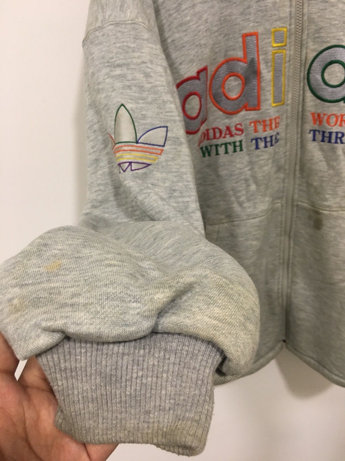 Adidas adidas rainbow hoodie Size US L / EU 52-54 / 3 - 4 Thumbnail