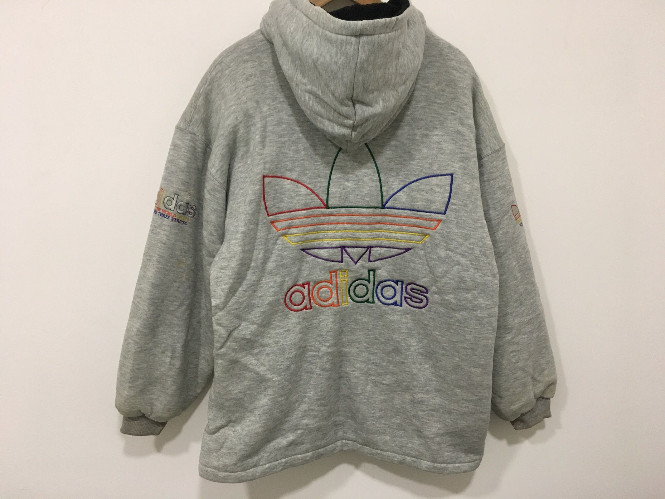 Adidas rainbow hoodie hotsell