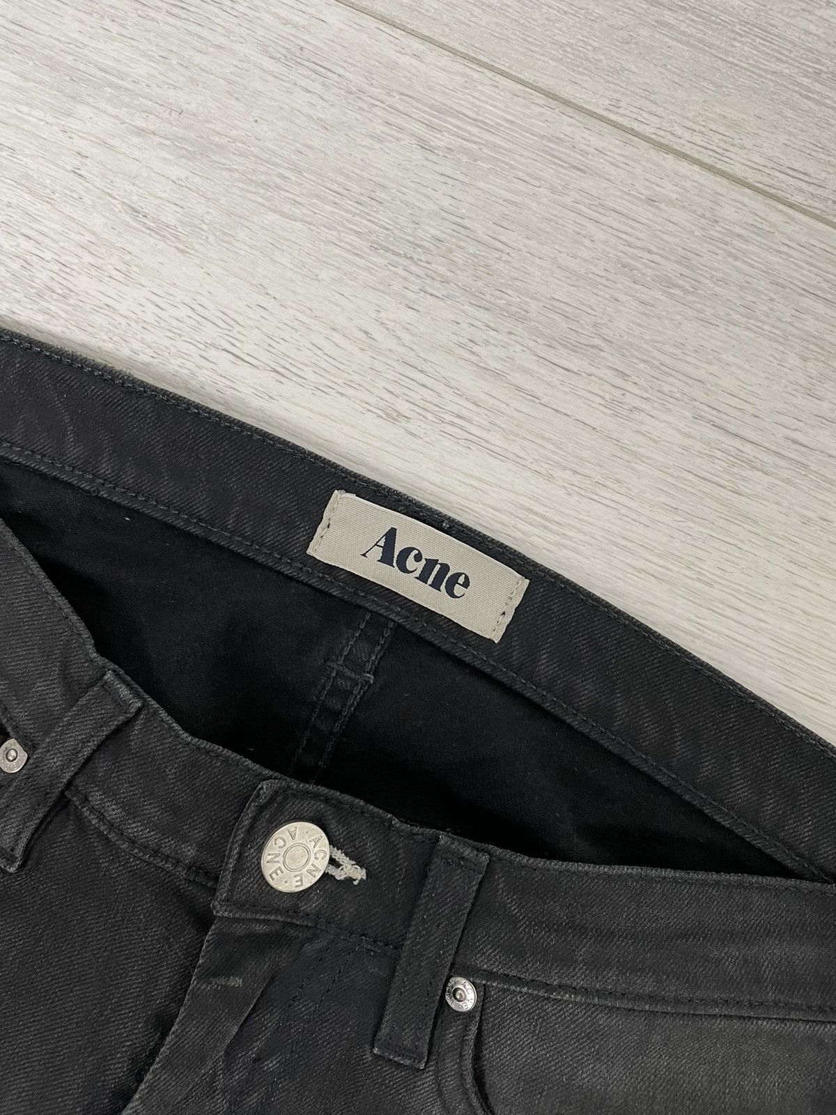 Acne Studios ACNE Max Thor Jean - Tailored MAX/THOR Storlex Grey Black Size US 31 - 6 Thumbnail