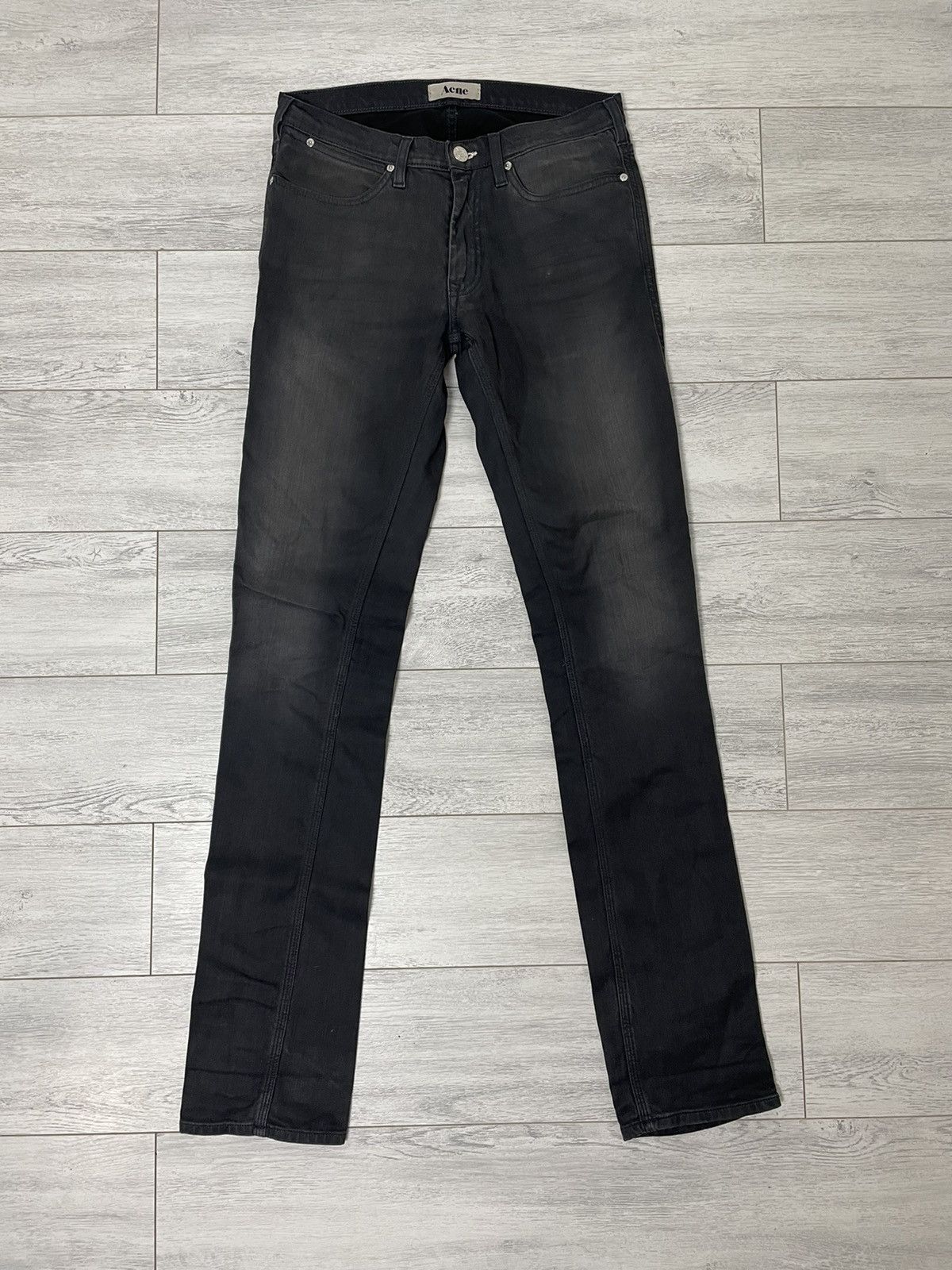 Acne Studios ACNE Max Thor Jean - Tailored MAX/THOR Storlex Grey Black Size US 31 - 4 Thumbnail