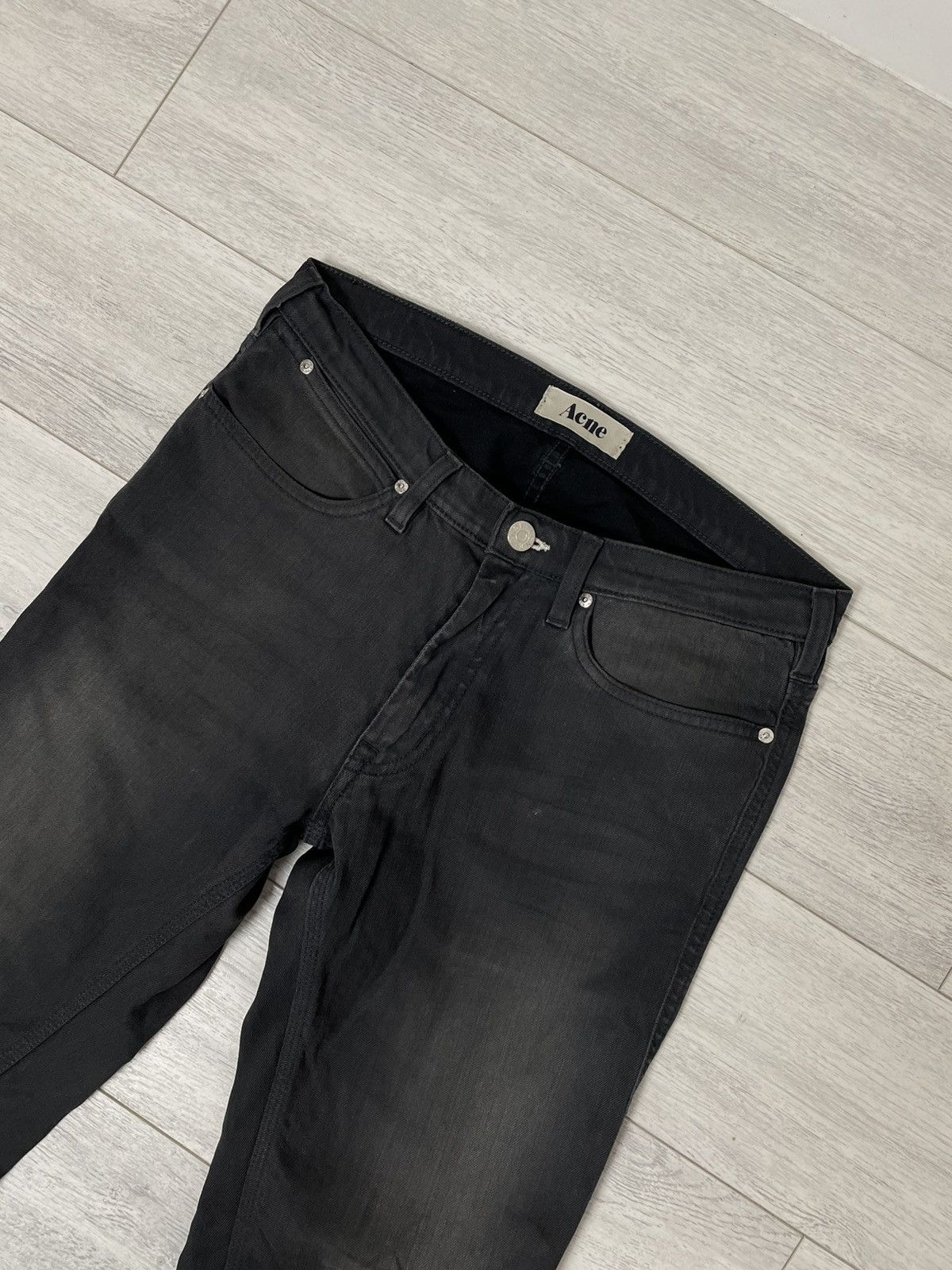 Acne Studios ACNE Max Thor Jean - Tailored MAX/THOR Storlex Grey Black Size US 31 - 5 Thumbnail