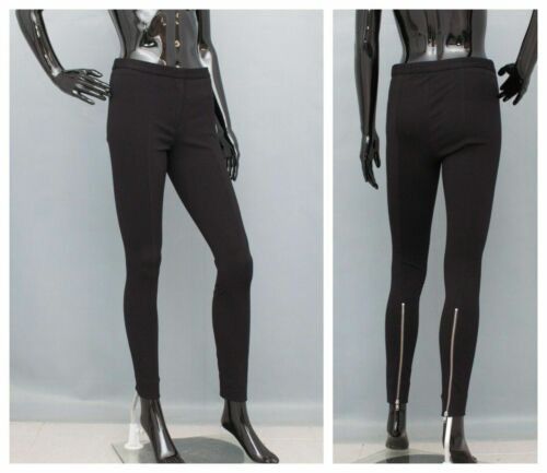 Acne Studios ACNE Skinny Pants LAST Black Zippers Back Trousers Size 27" / US 4 / IT 40 - 1 Thumbnail
