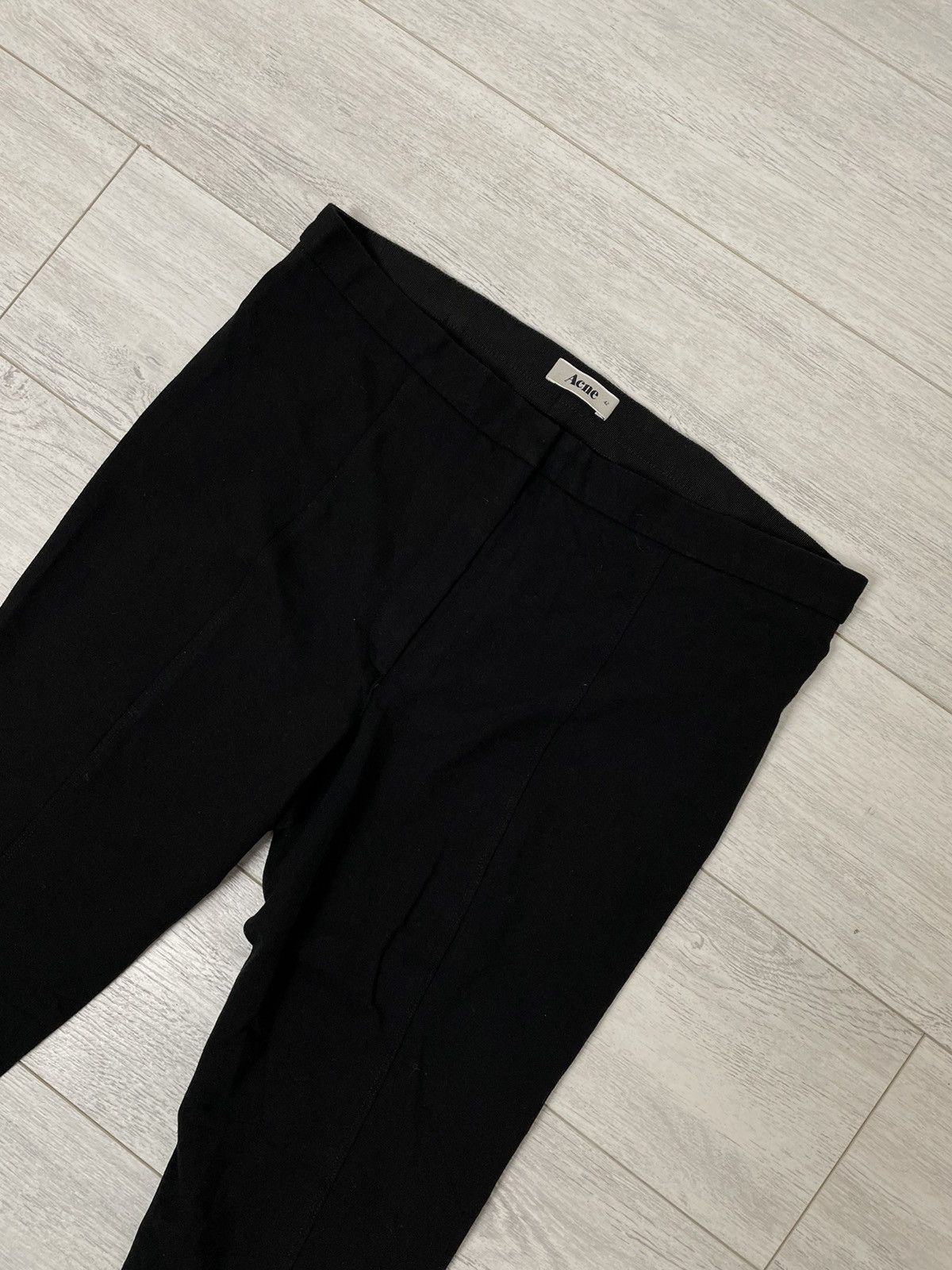 Acne Studios ACNE Skinny Pants LAST Black Zippers Back Trousers Size 27" / US 4 / IT 40 - 3 Thumbnail