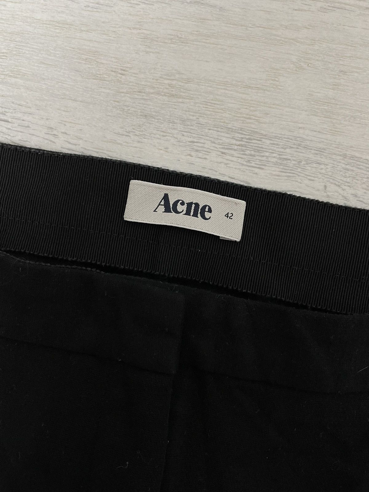 Acne Studios ACNE Skinny Pants LAST Black Zippers Back Trousers Size 27" / US 4 / IT 40 - 5 Thumbnail