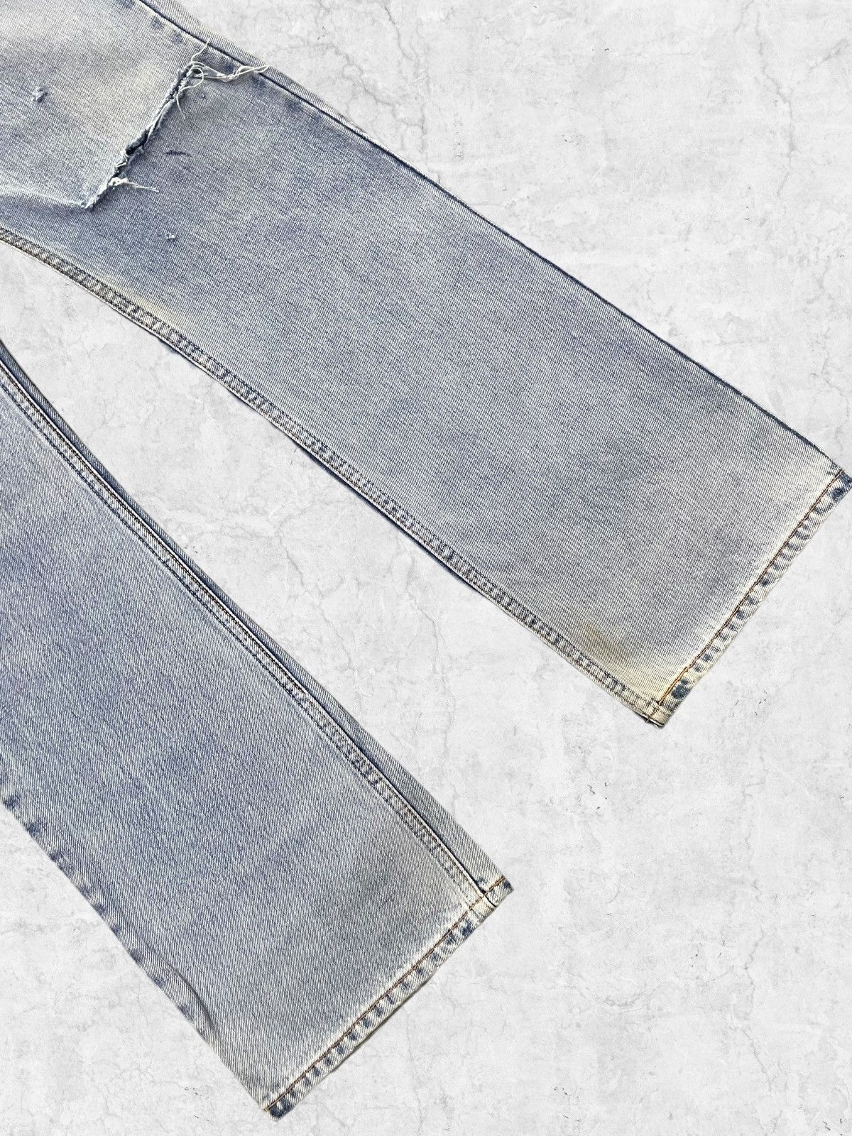 Levi's × Vintage Vtg Levi’s 517 Flared Crash Distressed Jeans leather belt Size US 30 / EU 46 - 7 Thumbnail