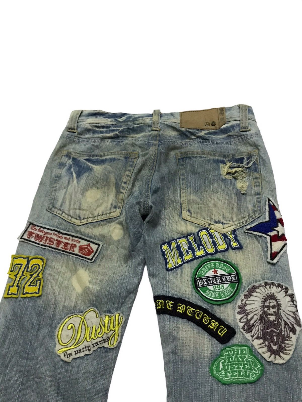 Japanese Brand Clone denim jeans with patches Size US 30 / EU 46 - 5 Thumbnail