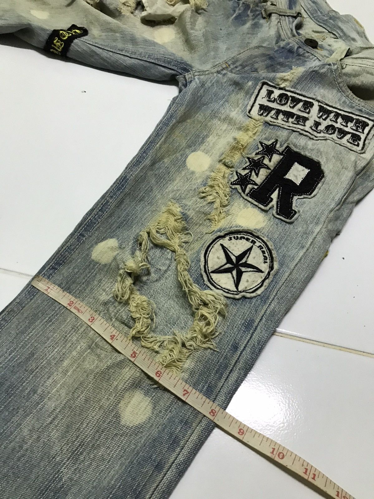 Japanese Brand Clone denim jeans with patches Size US 30 / EU 46 - 13 Thumbnail