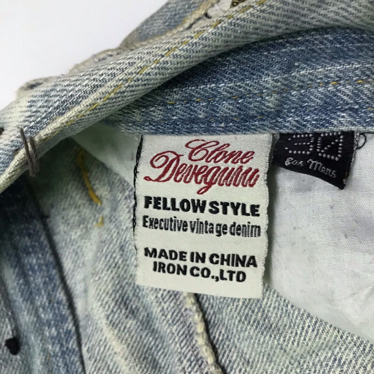 Japanese Brand Clone denim jeans with patches Size US 30 / EU 46 - 8 Thumbnail