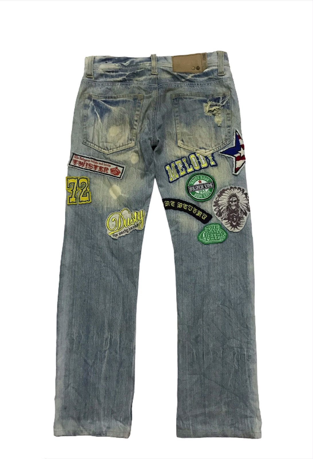 Japanese Brand Clone denim jeans with patches Size US 30 / EU 46 - 1 Thumbnail