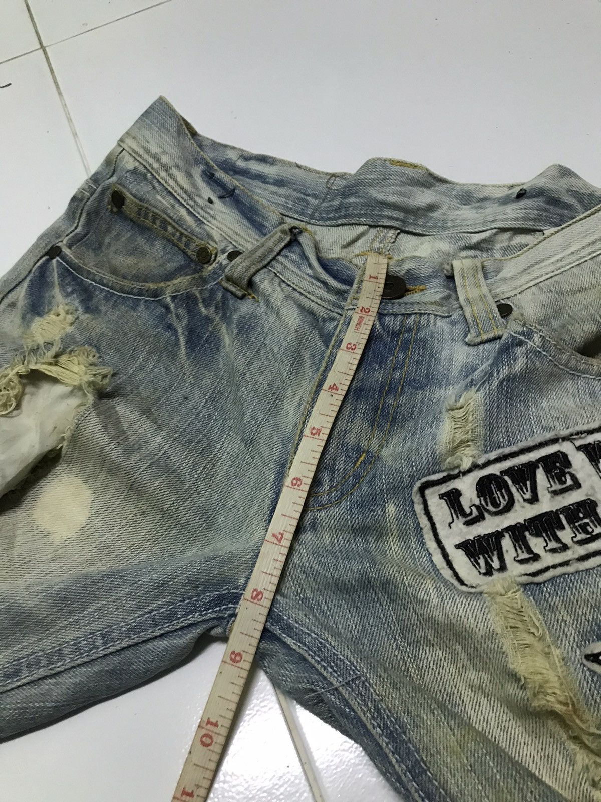 Japanese Brand Clone denim jeans with patches Size US 30 / EU 46 - 15 Thumbnail