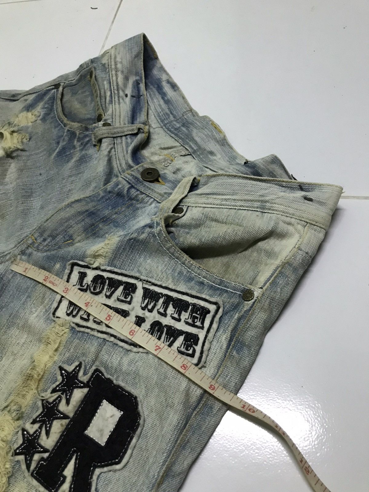 Japanese Brand Clone denim jeans with patches Size US 30 / EU 46 - 14 Thumbnail