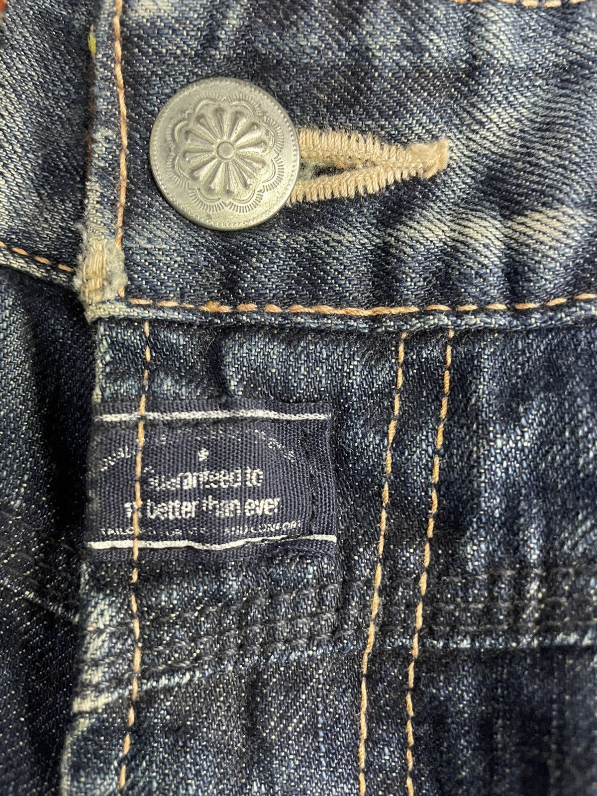 Edwin × Levi's × Vintage Vtg Edwin Paradox Bush Pocket Mud Denim Pants Leather Belt Size US 32 / EU 48 - 10 Thumbnail