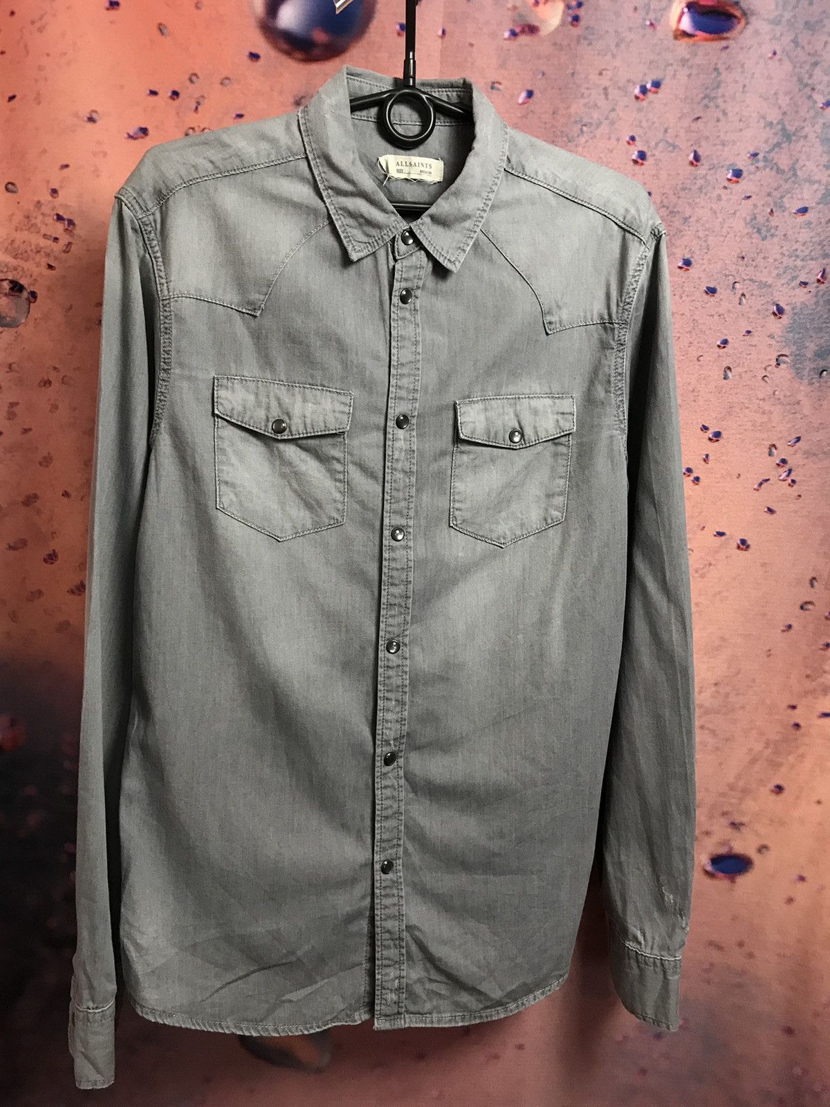 Allsaints Allsaints luxury streetwear distressed shirt Size US M / EU 48-50 / 2 - 1 Thumbnail