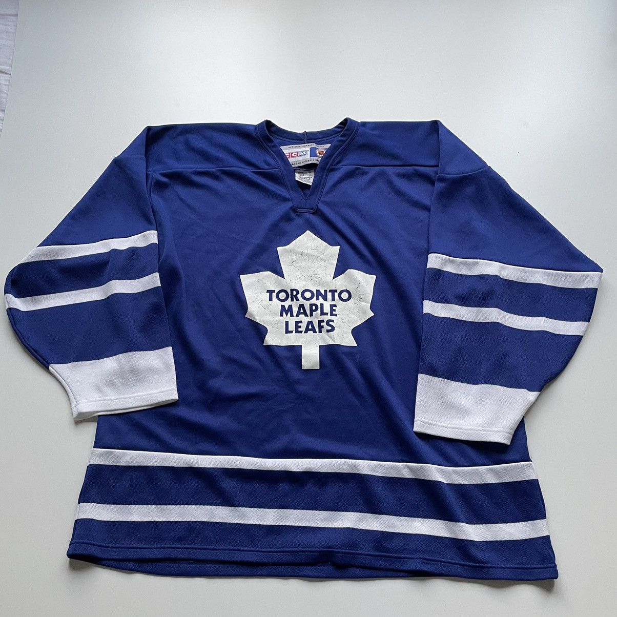 image of 90's Y2K Toronto Maple Leafs Nhl Hockey Jersey in Blue, Men's (Size XL)