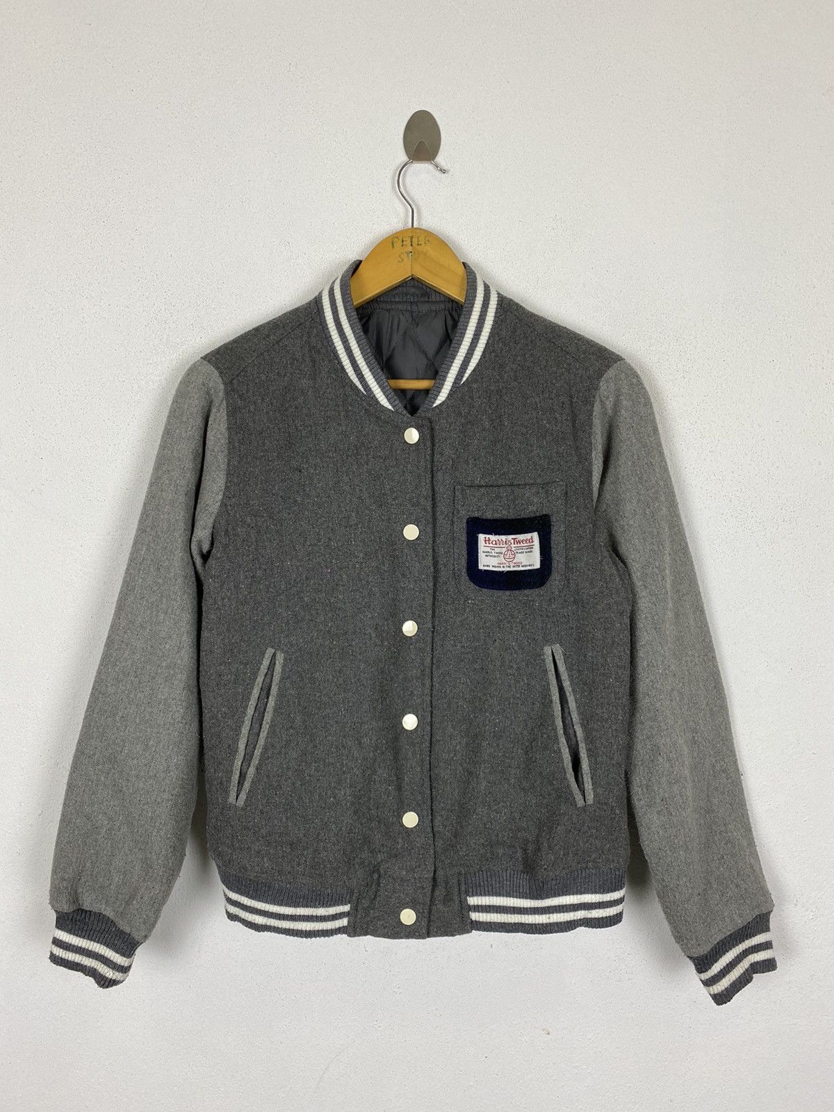 Harris Tweed HARRIS TWEED VARSITY JACKET Size US S / EU 44-46 / 1 - 1 Thumbnail