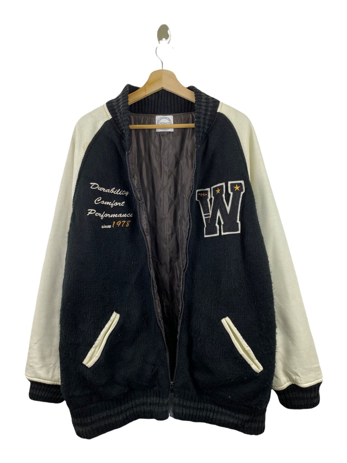 Other Generate knitwear zip up varsity jacket Size US XL / EU 56 / 4 - 3 Thumbnail
