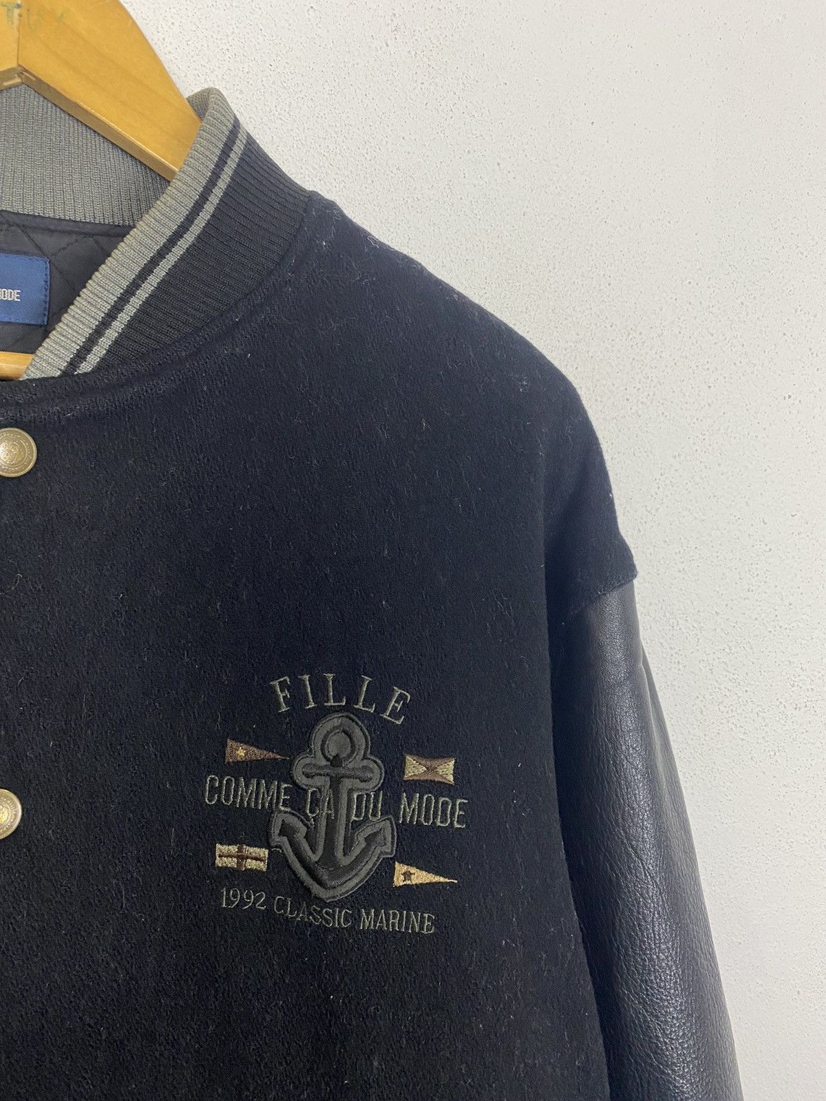 Comme Ca Ism VTG COMME CADU MODE MARINE 1992 AUTUM WINTER VARSITY JACKET Size US M / EU 48-50 / 2 - 6 Thumbnail