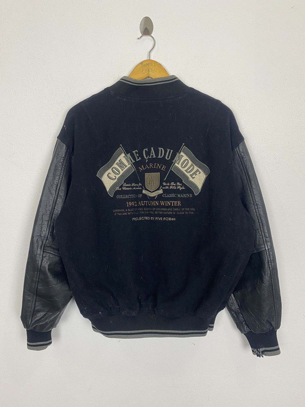 Comme Ca Ism VTG COMME CADU MODE MARINE 1992 AUTUM WINTER VARSITY JACKET Size US M / EU 48-50 / 2 - 2 Thumbnail