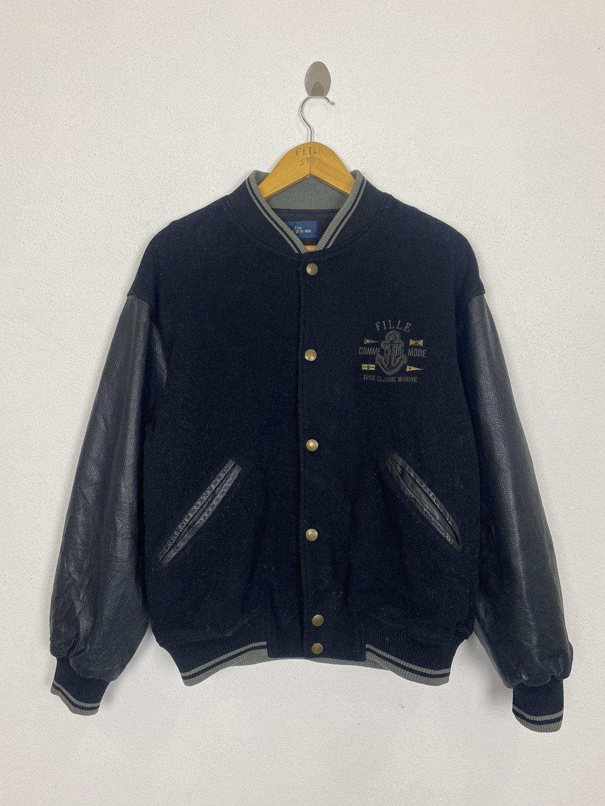 Comme Ca Ism VTG COMME CADU MODE MARINE 1992 AUTUM WINTER VARSITY JACKET Size US M / EU 48-50 / 2 - 3 Thumbnail