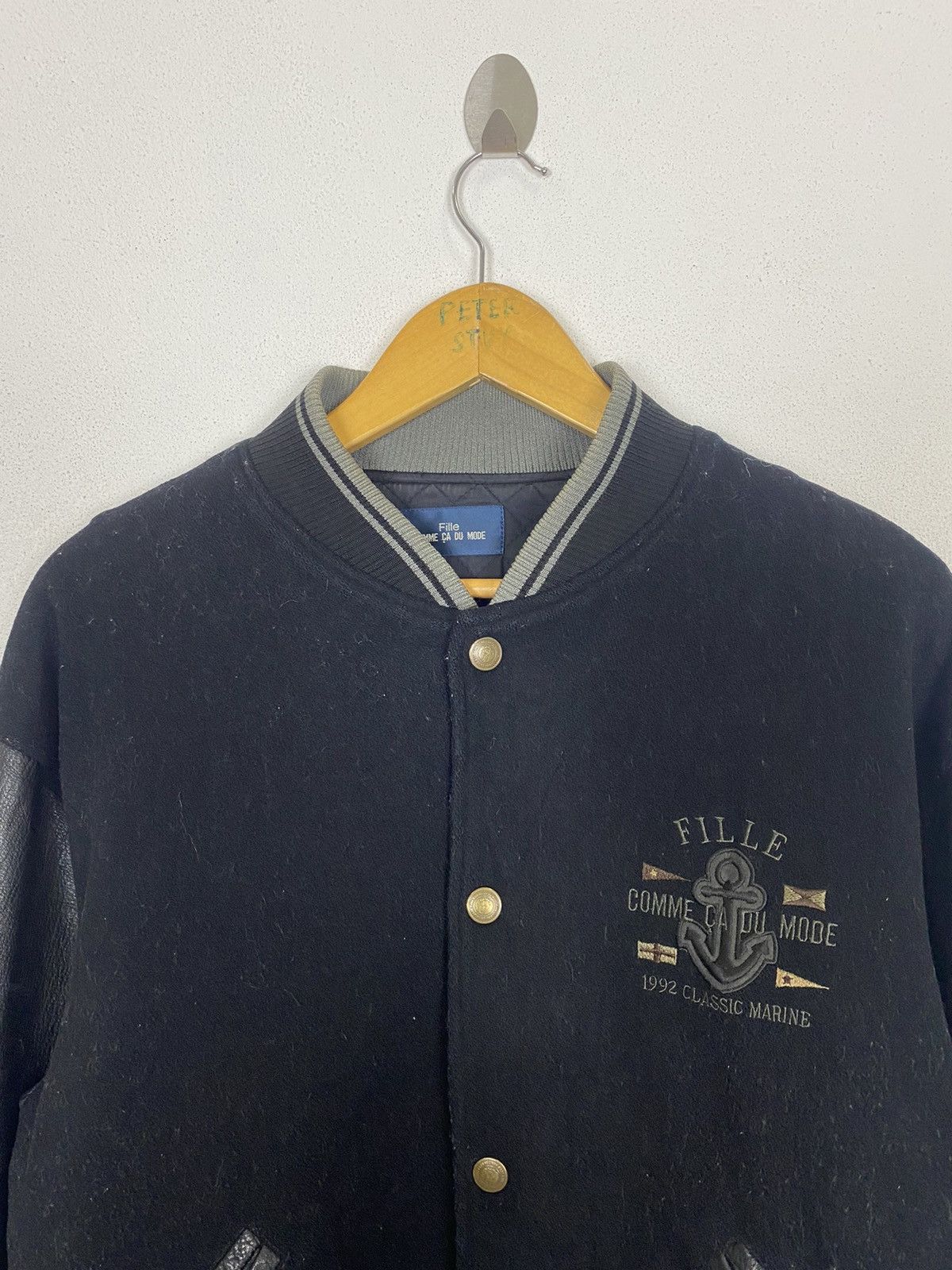 Comme Ca Ism VTG COMME CADU MODE MARINE 1992 AUTUM WINTER VARSITY JACKET Size US M / EU 48-50 / 2 - 5 Thumbnail