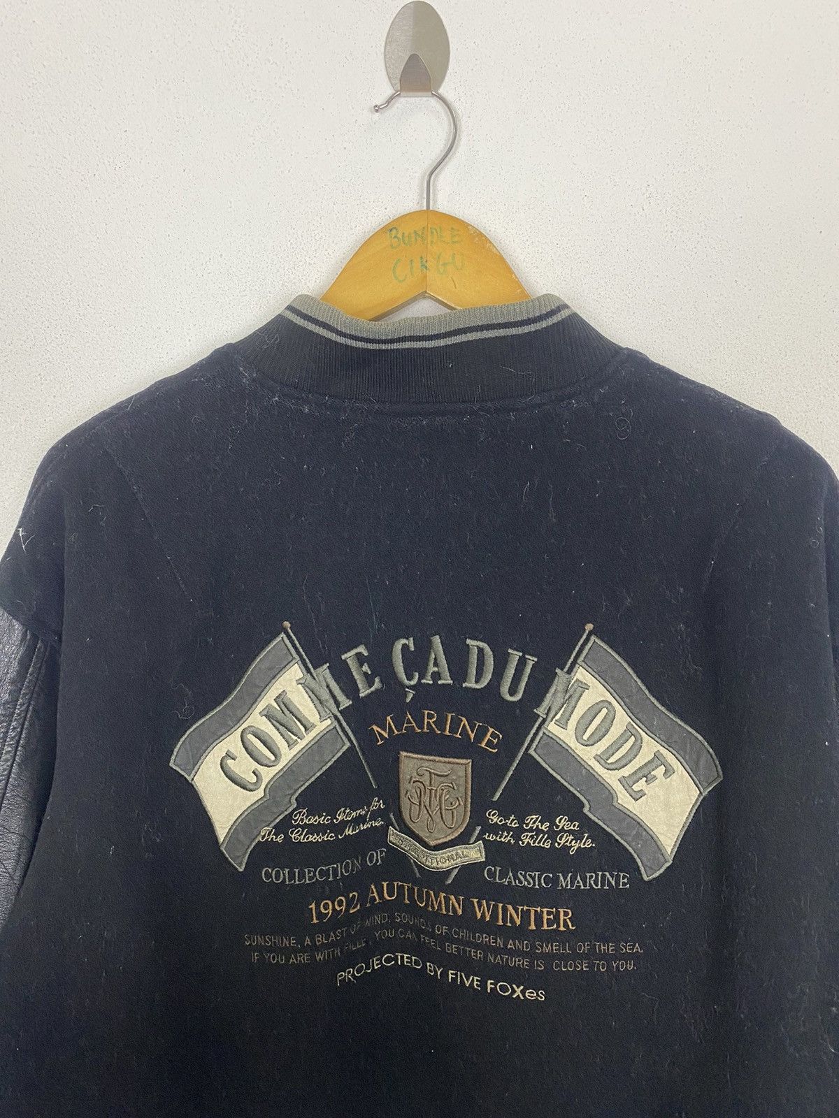Comme Ca Ism VTG COMME CADU MODE MARINE 1992 AUTUM WINTER VARSITY JACKET Size US M / EU 48-50 / 2 - 7 Thumbnail